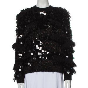 DIANE VON FURSTENBERG sequin/paillette sweater - size S